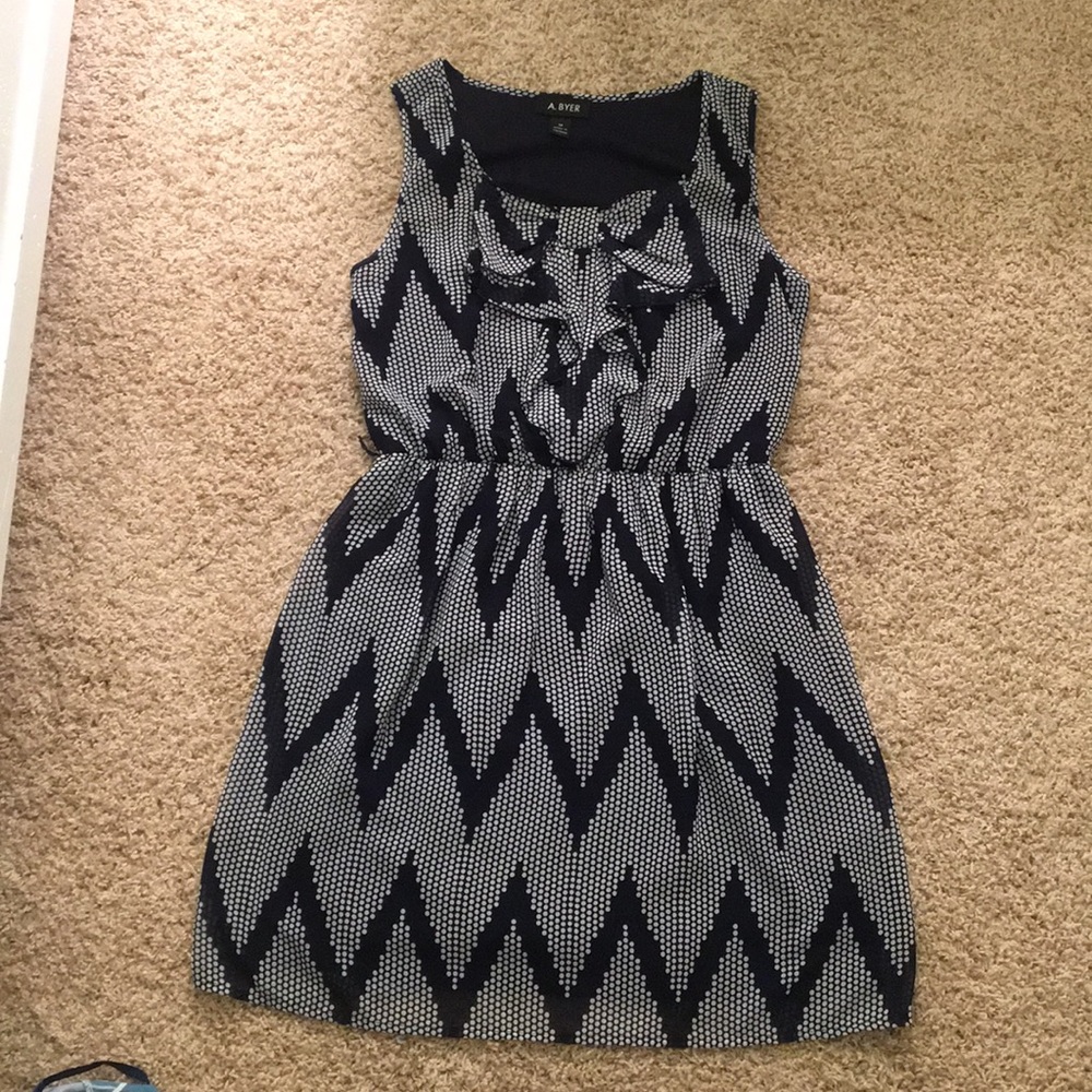 Navy and white dress from Belk. Juniors size M